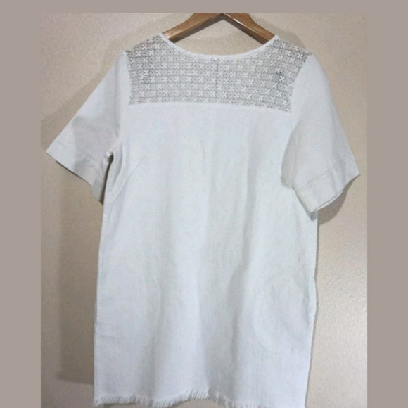 MIH white denim lace mini dress - Picture 3 of 8